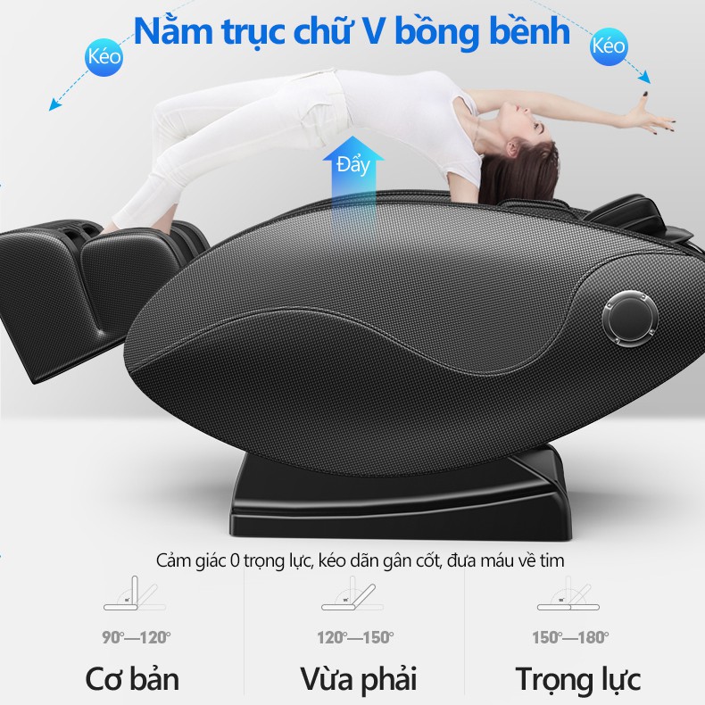 AM989 - [Siêu Ưu Đãi ] Massage toàn thân ghế mát xa tự động gia dụng máy mát xa đa năng - Công Nghệ 4D