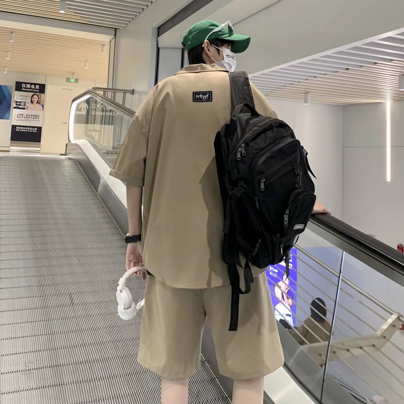 Set Áo Thun Cotton + Quần Short Thời Trang đồ bộ nam Hàn Quốc bộ quần áo nam Đơn Giản bộ thể thao nữ