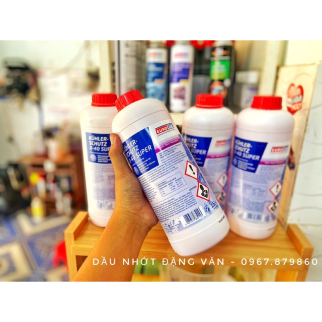 Nước làm mát Eurolub D40 Super dung tích 1.5L ( Có chiết lẻ pha sẵn )