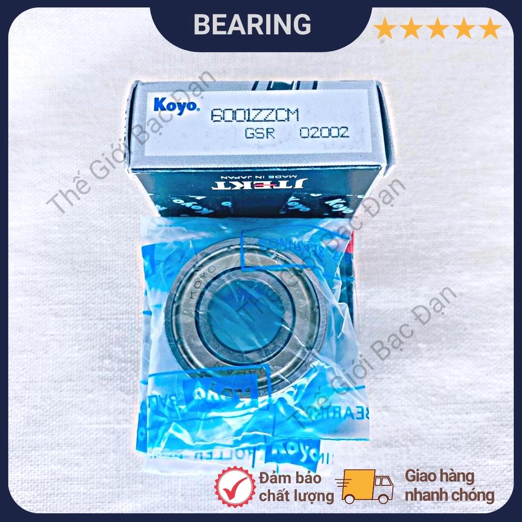 Vòng bi bạc đạn 6001 ZZCM KOYO - hàng đẹp - chất lượng cao - Thế Giới Bạc Đạn