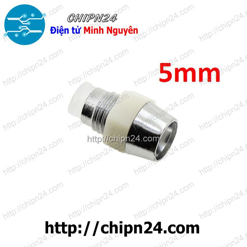 [2 CÁI] (KG1) Vỏ cắm led 5ly - Ốc led 5ly - Chụp led 5ly