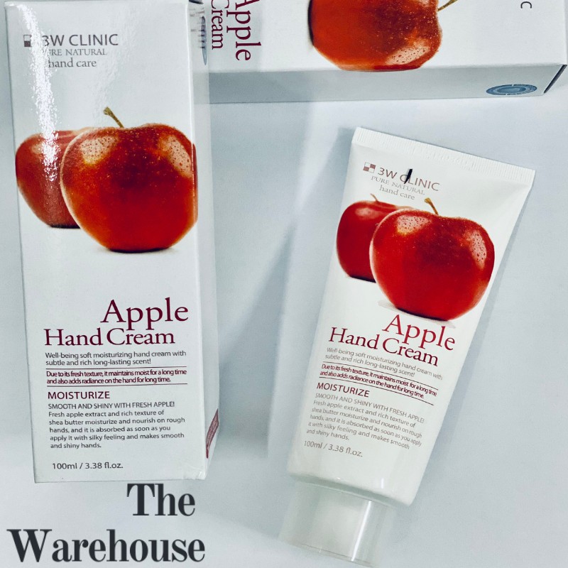 [Chính Hãng] Kem Dưỡng Da Tay Hương Táo 3W Clinic Apple Hand Cream 100ml - Chính Hãng [Korea]