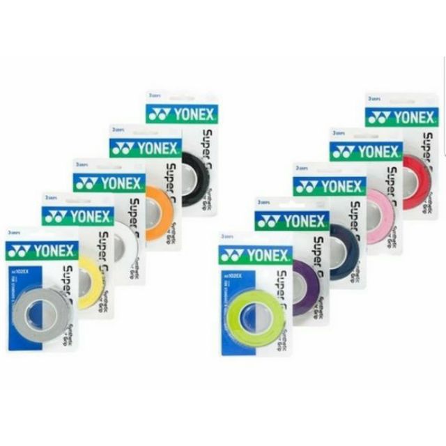 Cuốn cán vợt yonex vỉ 3 cuốn Chính Hãng AC102EX, AC102C, cuốn cán vợt cầu lông, vợt tennis