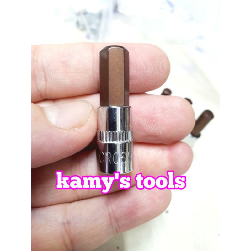 Đầu Khẩu Tuýp Lục Giác Lú Đầu 1/4 Inch Crossman Kingtony H3 H4 H5 H6 H7 H8 model 2035