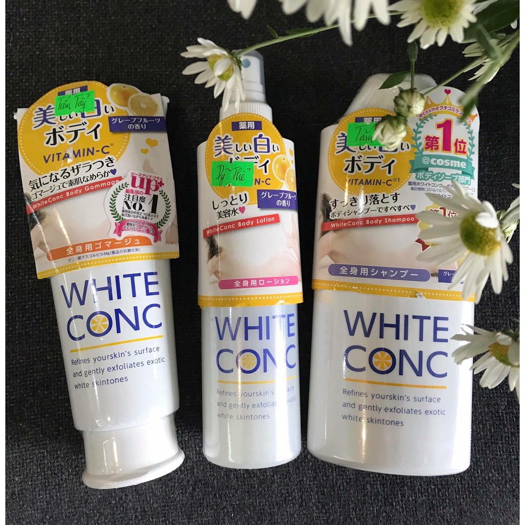 Xịt Dưỡng Trắng WHITE CONC Nhật Bản | Xịt Dưỡng thể Vitamin C