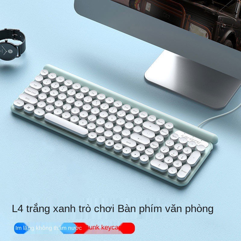 Bộ bàn phím và chuột Langtu máy tính xách tay chơi game bên ngoài cô gái dễ thương văn phòng đặc biệt gõ tĩnh | BigBuy360 - bigbuy360.vn