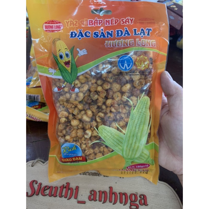 Bắp Nếp Sấy (Ngô Cay) Hương Long Gói 180G