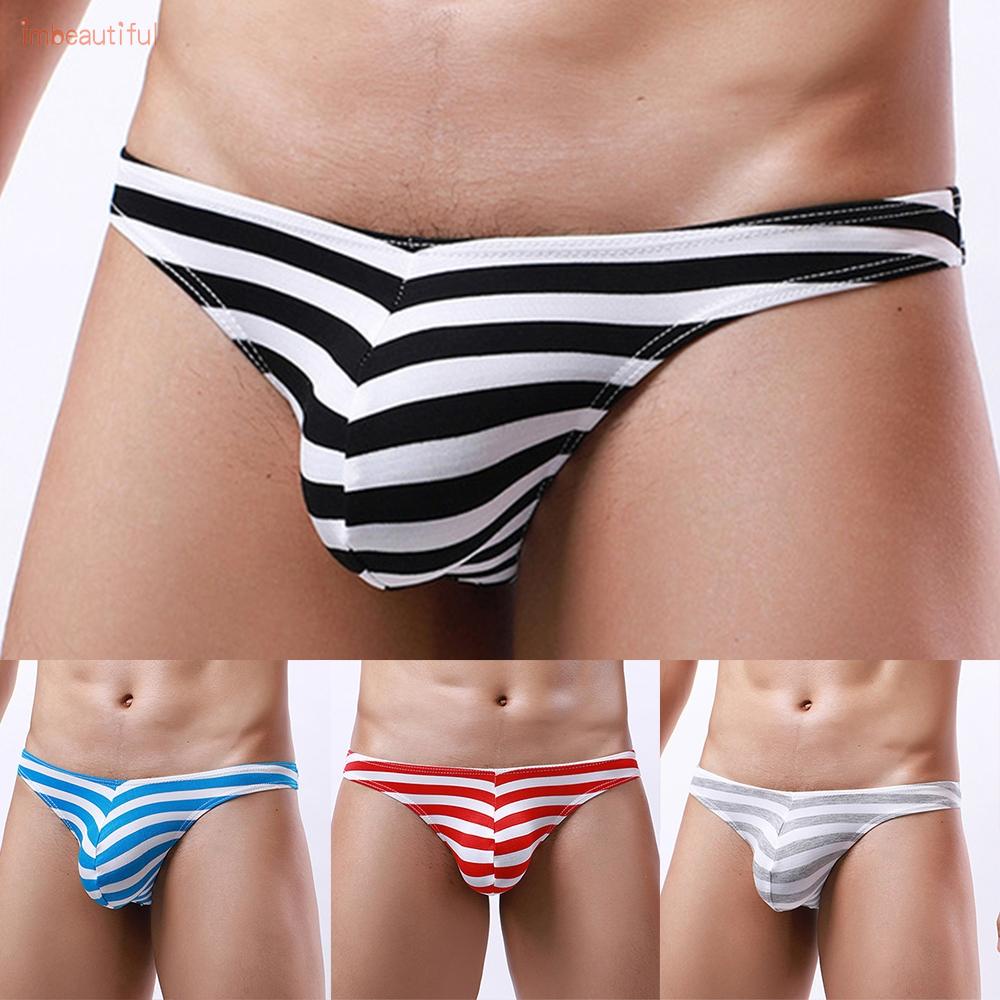 Quần lót tam giác họa tiết kẻ sọc mới chất lượng cao dành cho nam