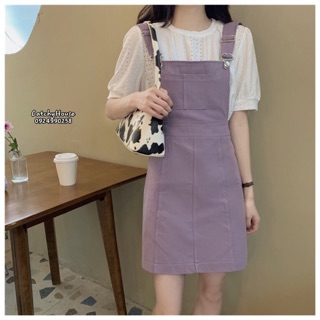 [ORDER] Set váy yếm ulzzang màu tím