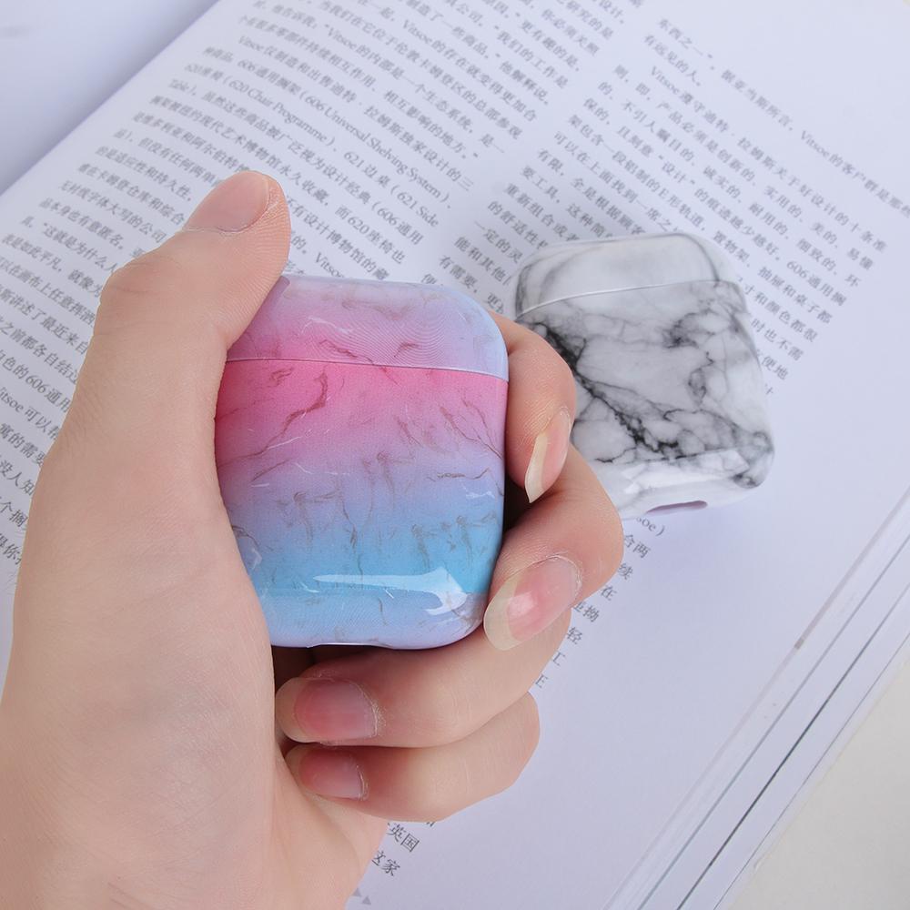 JONYE Vỏ Bảo Vệ Hộp Sạc Tai Nghe Apple AirPods 1 2 Không Dây Chống Sốc Vân Đá Cẩm Thạch