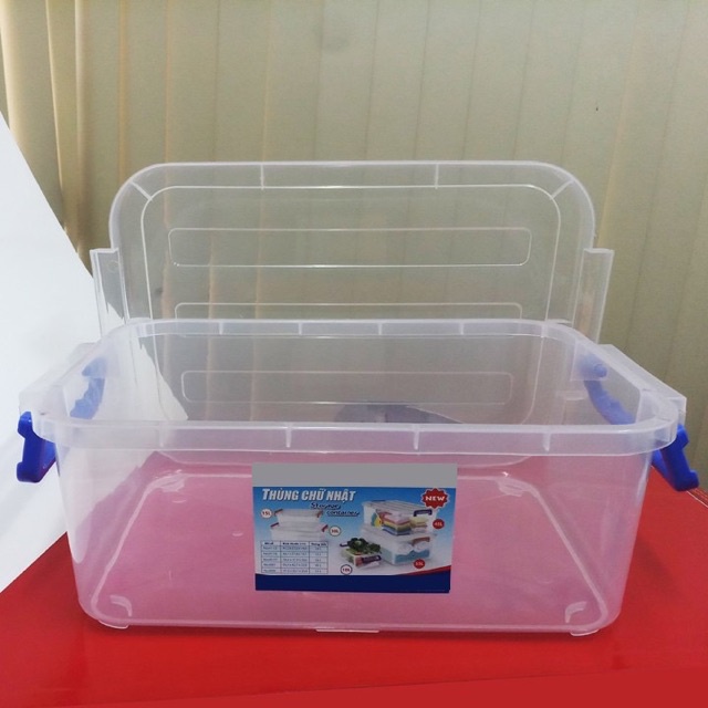 Thùng nhựa trong chữ nhật Duy Tân 10L-15L