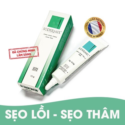 Sodermix Cream Dùng Cho Sẹo Lồi, Sẹo Phì Đại, Chàm, Vẩy Nến - 15g