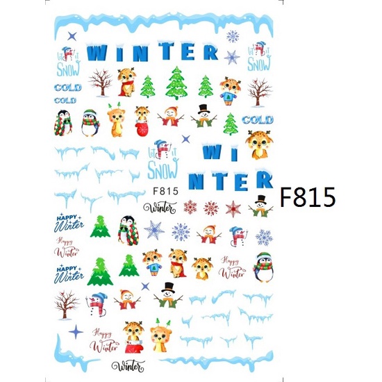 Miếng Dán Trang Trí Móng Tay Hình Hoa Lá 3d DIY