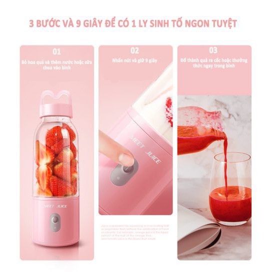 Máy xay sinh tố cầm tay Meet Juice
