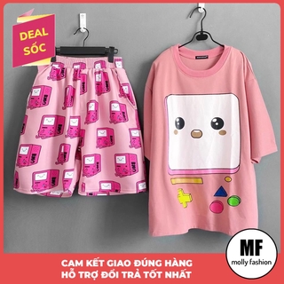 Đồ bộ hoạt hình form rộng Unisex BEEMO Freesize dành cho nam nữ Molly Fashion