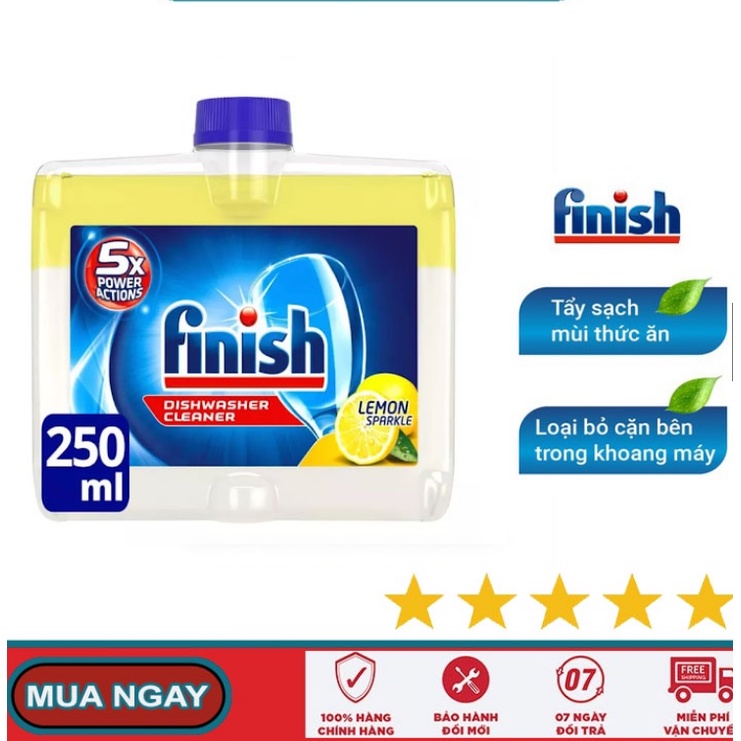 Vệ sinh chuyên dùng cho máy rửa bát Finish 250ML/Chai - Nhập khẩu Châu Âu giá rẻ nhất