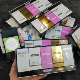 Set nước hoa mini nữ Moschino 25ml (5 chai x 5ml)