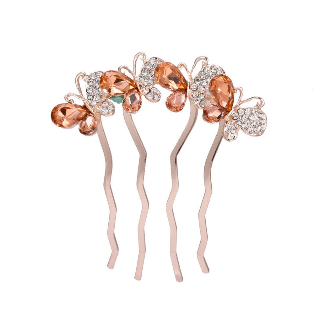 Lược cài tóc hình bướm / chim công sang trọng cho cô dâu