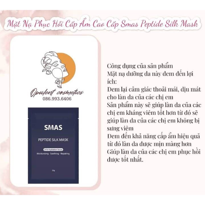 Mặt nạ SMAS Peptide Silk Mask