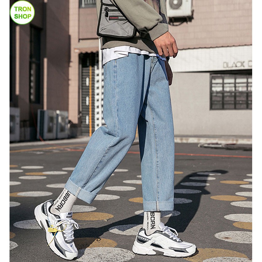 QUẦN JEAN BAGGY NAM BASIC ĐEN TS902 | BigBuy360 - bigbuy360.vn