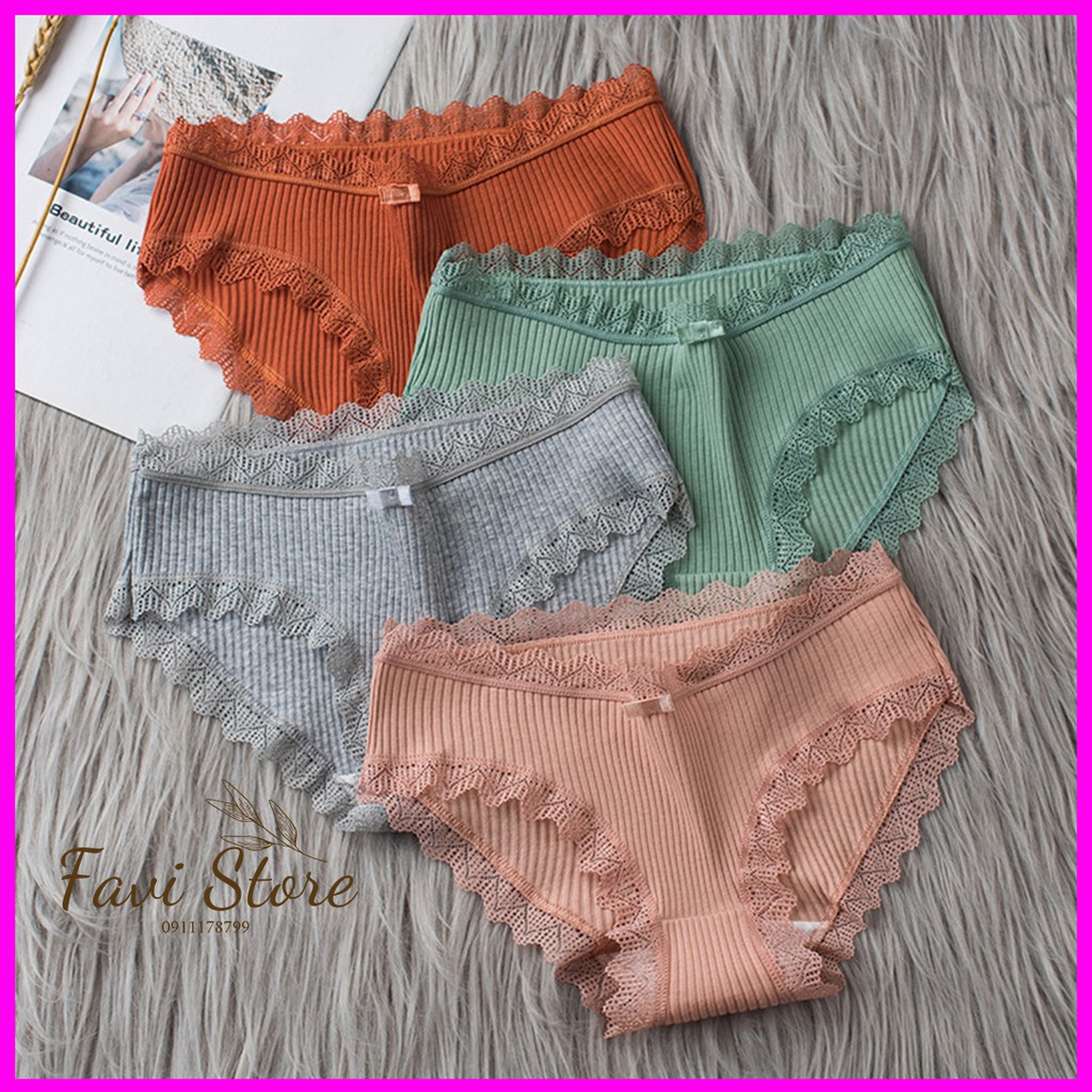 Quần Lót nữ kháng khuẩn xuất nhật chất cotton sợi tre  QL014