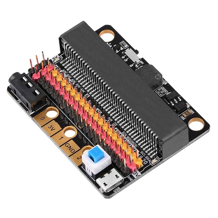 Mạch Micro:bit IOBIT V2.0 Chuyển Đổi Kết Nối IO Micro:bit Thành Header Đực Chuẩn 2.54mm