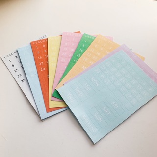 S020 - STICKER NGÀY THỨ NHIỀU MÀU BULLET JOURNAL PLANNER