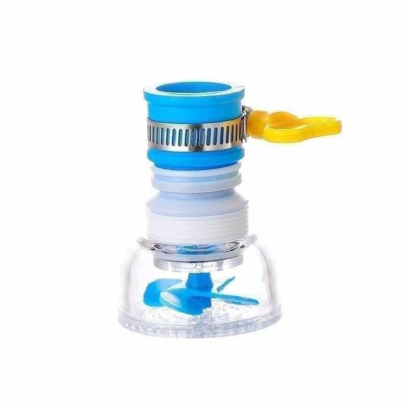 Đầu vòi lọc nước tăng áp 360 độ - Có thể kéo dài Vòi tăng áp lực nước rửa chén bát có khóa cổ dê, cánh quạt