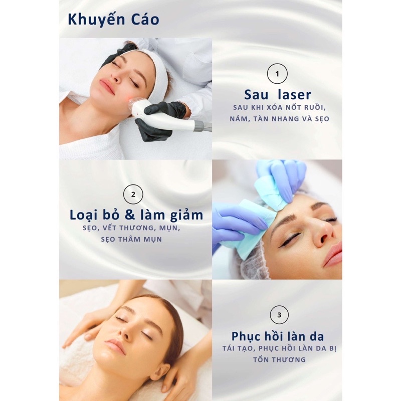 Kem phục hồi làm trắng sáng mờ đốm nâu GLUTANEX CICA CREAM Post Laser Repair Cream Nexus Pharma tube 50g