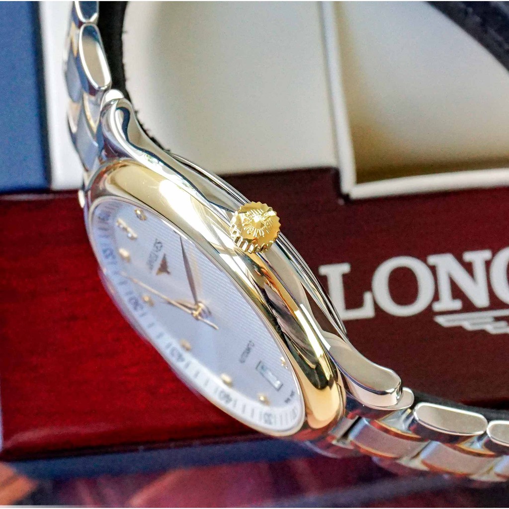 Đồng Hồ Nam LG Mặt Đính Đá Dây Kim Loại Cao Cấp Kèm Chức Năng Lịch Ngày Tiện Lợi, Bảo Hành 24 Tháng