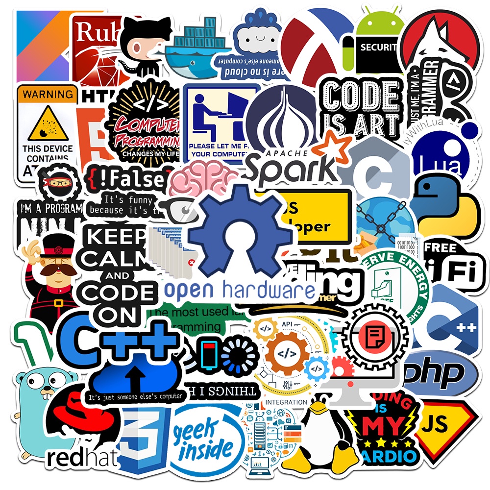 Bộ 10/50 Sticker Hoạt Hình Dán Trang Trí