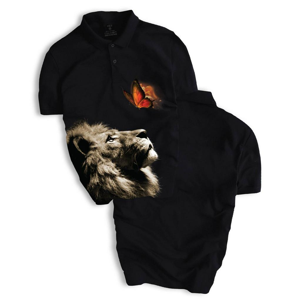 Áo Thun Polo Nam LION LOOK Thiết Kế Trẻ Trung Nổi Bật, Chuẩn Form