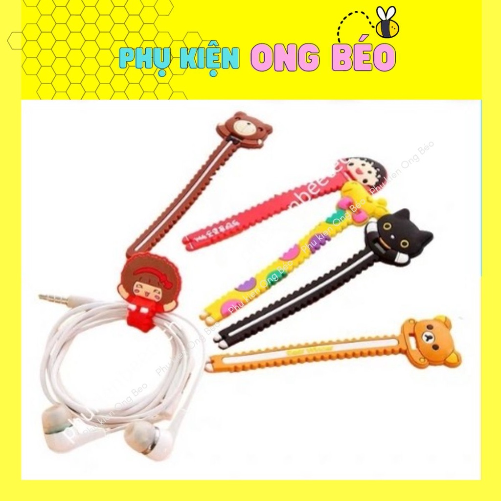 Dây quấn tai nghe, đồ quấn gọn dây sạc hình ngộ nghĩnh dễ thương - Phukienbeetech