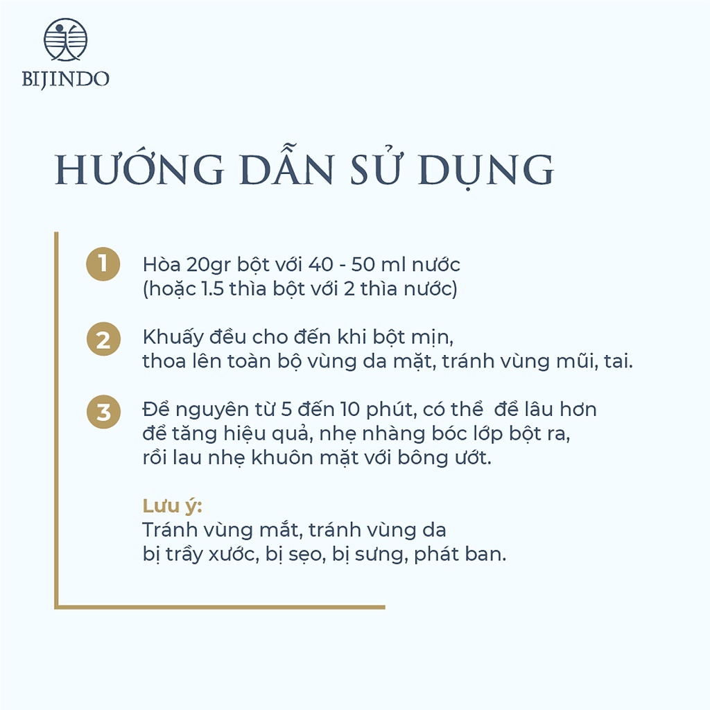 Combo 3 Mặt nạ dẻo làm dịu BIJINDO Modeling Mask A (Amino Acid), dưỡng sáng da, giảm khô rám da mặt 120g