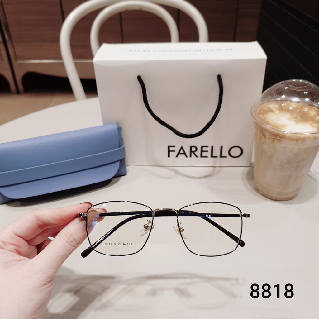 Gọng kính cận nam nữ Lilyeyewear kim loại, mắt vuông, nhiều màu - Y8818 | BigBuy360 - bigbuy360.vn