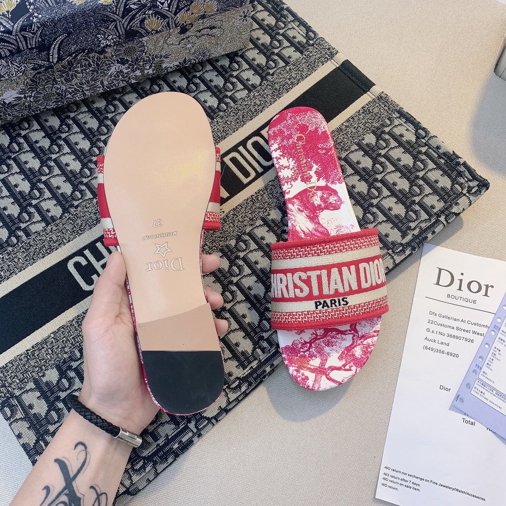 Dép Sandal Đế Bằng Chất Liệu Cotton Thêu Họa Tiết Size 2022 Thời Trang Cho Nữ