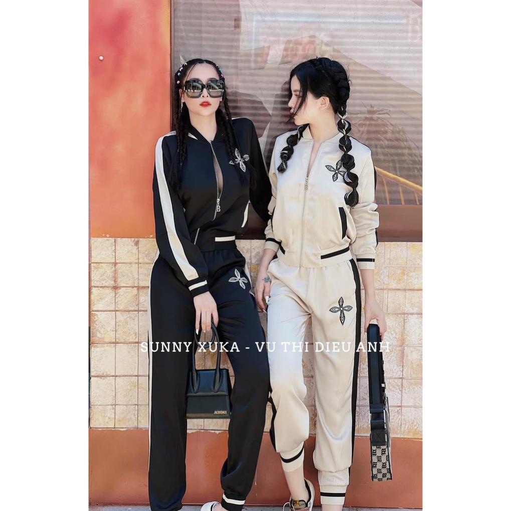 [ 𝐅𝐑𝐄𝐄 𝐒𝐇𝐈𝐏 ] SÉT BỘ THỂ THAO BOMER KHÓA SIÊU ĐẸP THÊU HÌNH BÔNG HOA