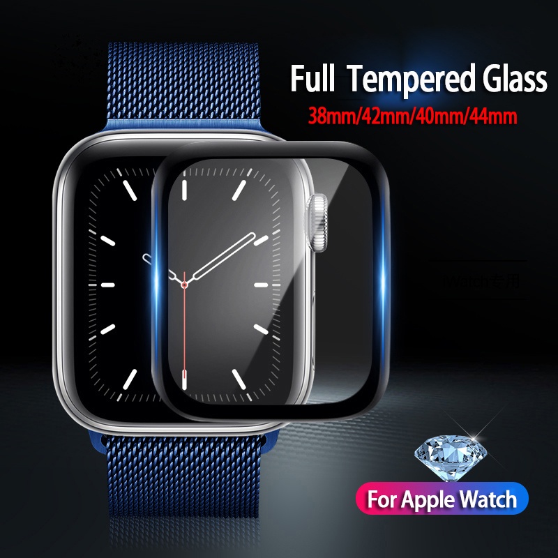 Kính cường lực bảo vệ màn hình đồng hồ Apple Watch 38 40 42 44 mm series 6 se 5 4 3 2 1