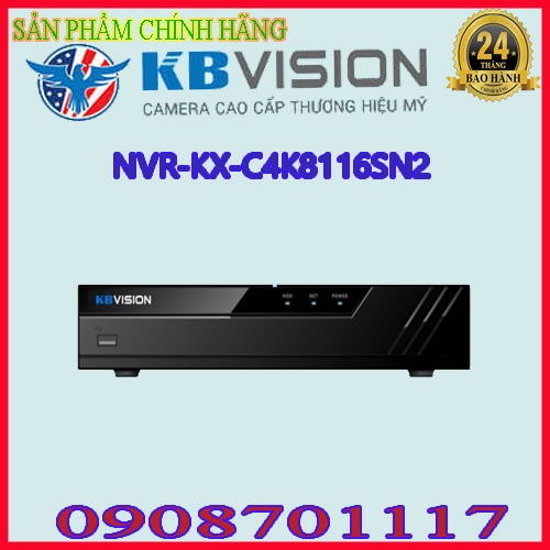 Đầu ghi hình camera IP 16 kênh KBVISION KX-C4K8116SN2