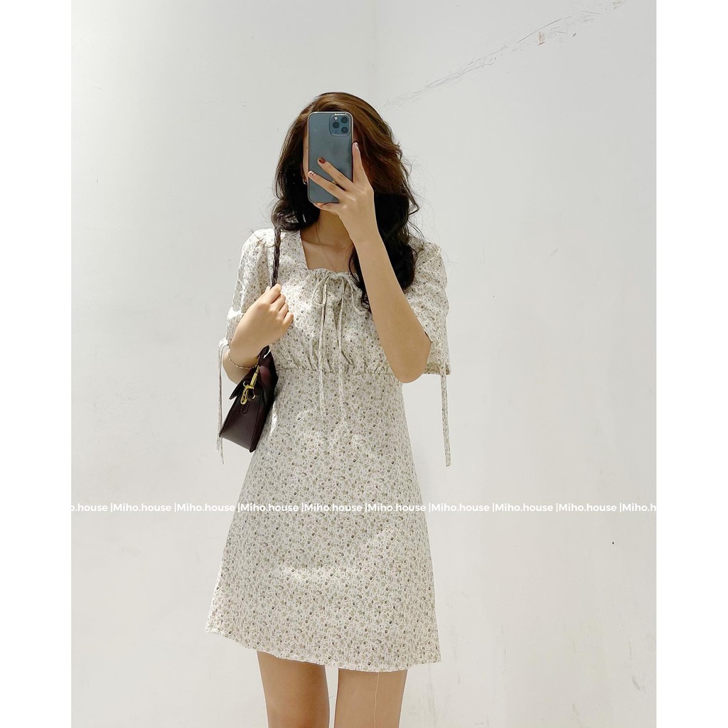 (FREESHIP) Đầm hoa nhí ôm dây buộc ngực 3887 | BigBuy360 - bigbuy360.vn