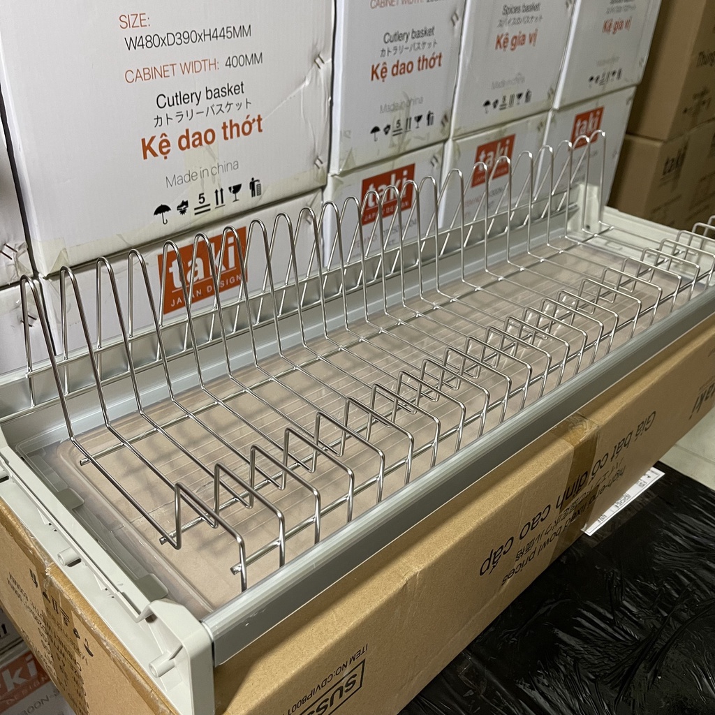 Giá Úp Bát Đĩa Cố Định Tủ bếp INOX 304 - Bảo Hành Vĩnh Viễn