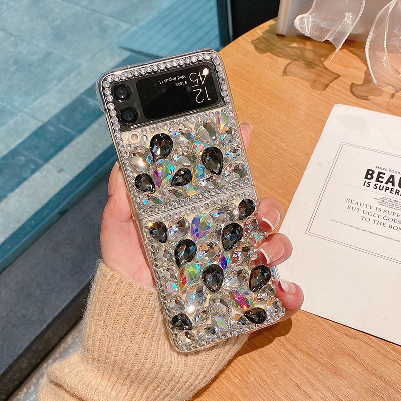 Ốp Điện Thoại Đính Đá Nhiều Màu Sắc Cho Samsung Galaxy Z Flip 3 3 5G