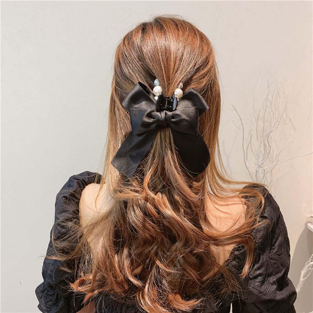 Kẹp Tóc Càng Cua Đính Nơ Đơn Giản Phong Cách Hàn Quốc WMES15H Cho Nữ