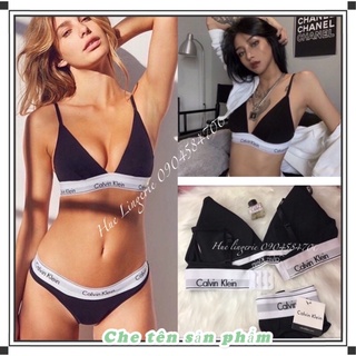 Set nội y bra cài sau có mút quần lọt khe màu đen sexy (xem video ảnh thật)