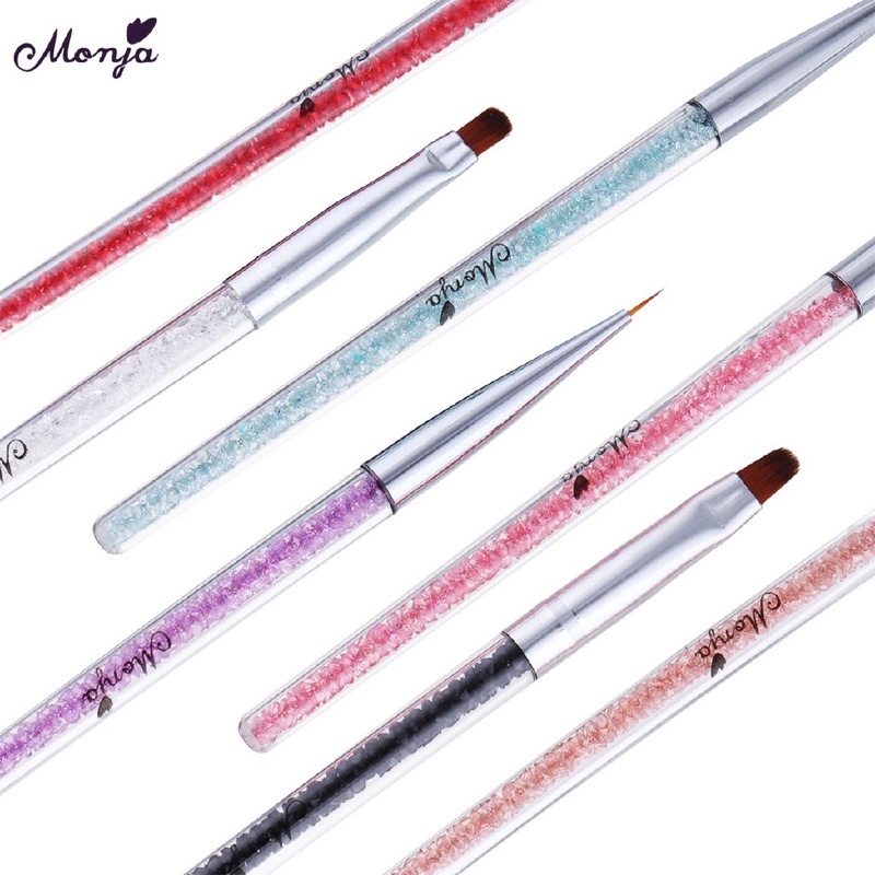 Set cọ chuyên dụng vẽ làm Nail cán đá siêu đẹp