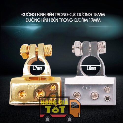Bộ 2 Kẹp Cọc Bình Ắc Quy Ô Tô