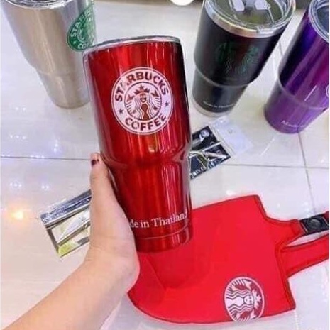 Ly Giữ Nhiệt Lõi Inox Cao Cấp YETI 900ml Kiểu Thái (full phụ kiện túi hút)