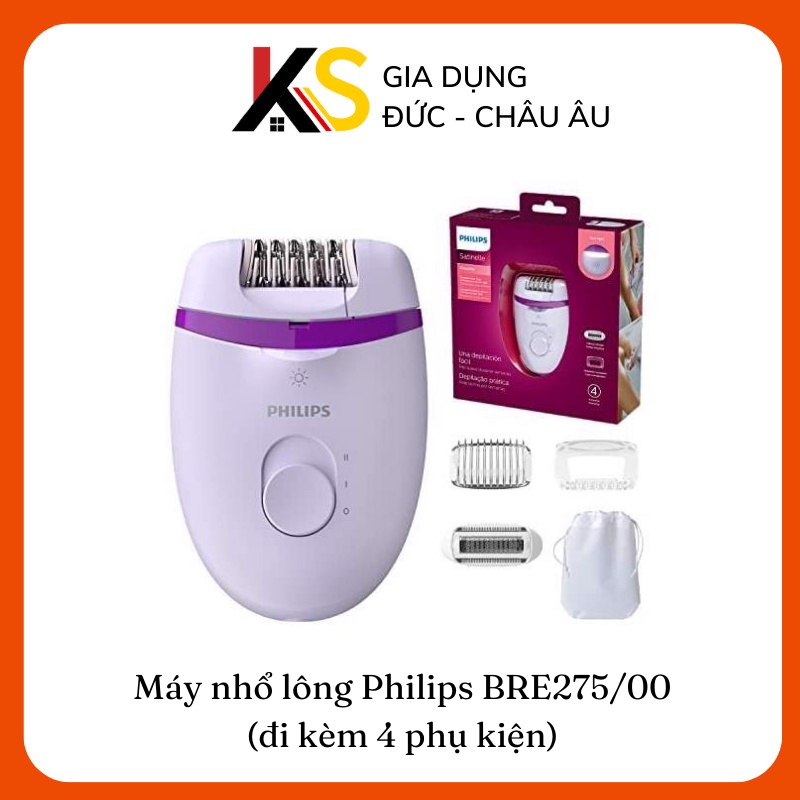 Máy nhổ lông Philips BRE275/00 (đi kèm 4 phụ kiện)