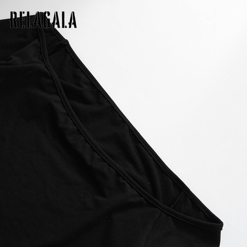 Áo Thun Tay Dài Dáng Ôm Màu Trơn Thời Trang Cho Nữ