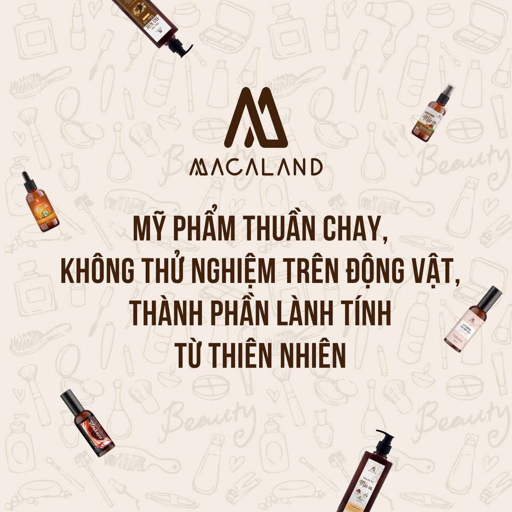 Combo gội xả và dầu dưỡng tóc MACALAND giúp phục hồi tóc hư tổn, dưỡng tóc mềm mượt